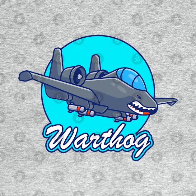 A10 Warthog Cartoon by Mandra